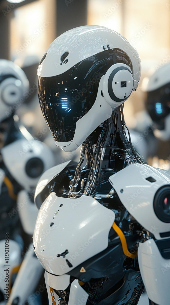AI-driven robotics for automating assembly lines, enhancing precision and reducing cycle times in mass production environments. AI-driven robotics for automating assembly lines, enhancing precision and reducing cycle times in mass production environments.