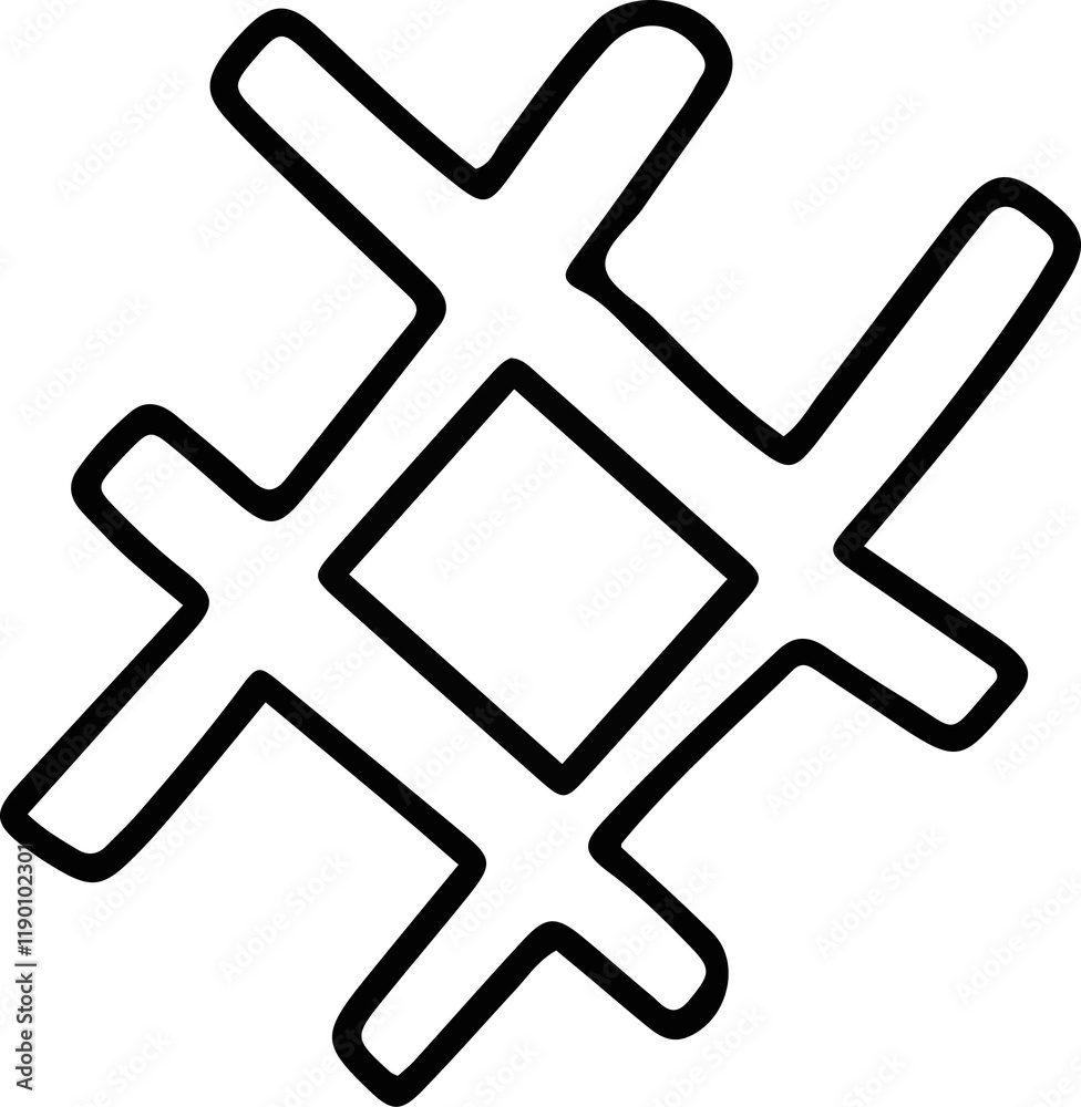 Lines of cute decorative elements Lines of cute decorative elements