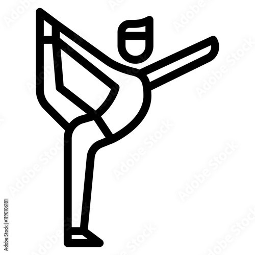 Stylized Dancer in Dynamic Pose