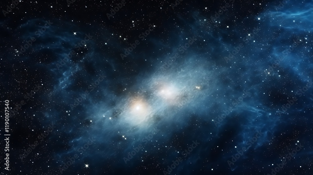 Celestial Nebula Twin Stars Cosmic Dust Space Celestial Nebula Twin Stars Cosmic Dust Space