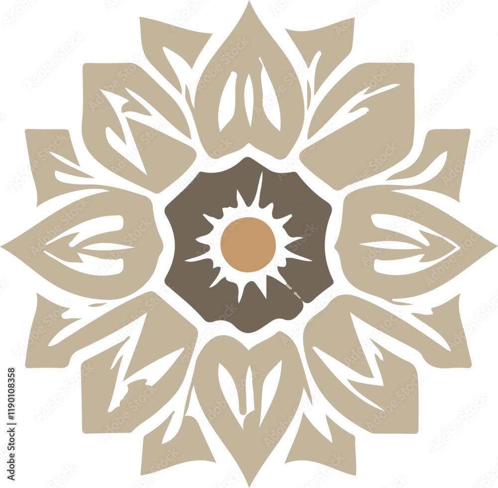 cultural and religious logo icon as a symbol of religious spiritual experience