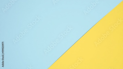 Yellow and blue stripes on a blank banner design
