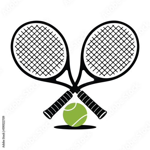 tennis and racket bat 