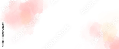 淡いピンクの水彩風ふんわりテクスチャーイラスト