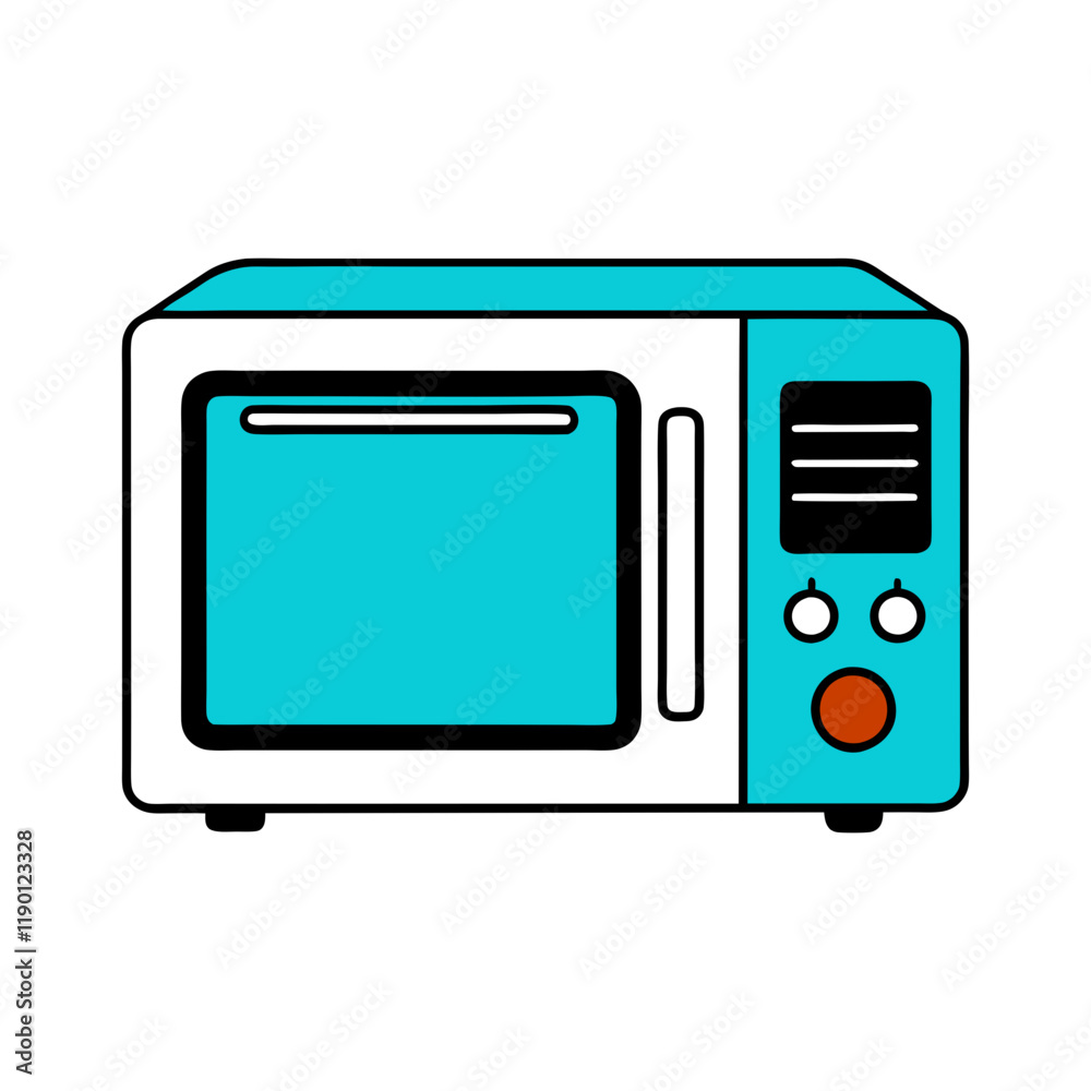 vector-silhouette-of-a-microwave-oven