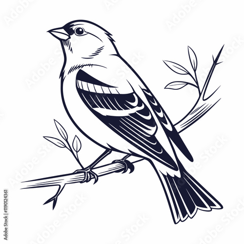 vector-silhouette-of-finch