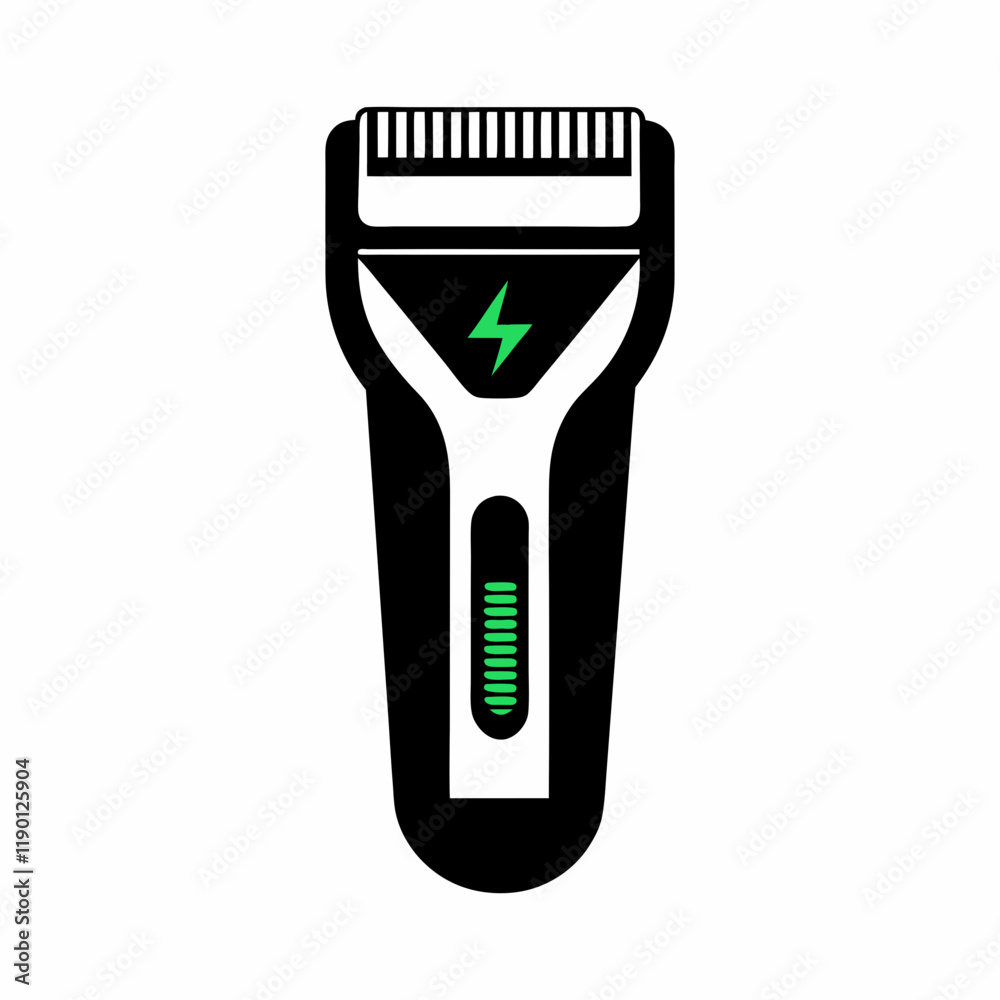 vector-silhouette-of-power pulse-electric-shaver-on vector-silhouette-of-power pulse-electric-shaver-on