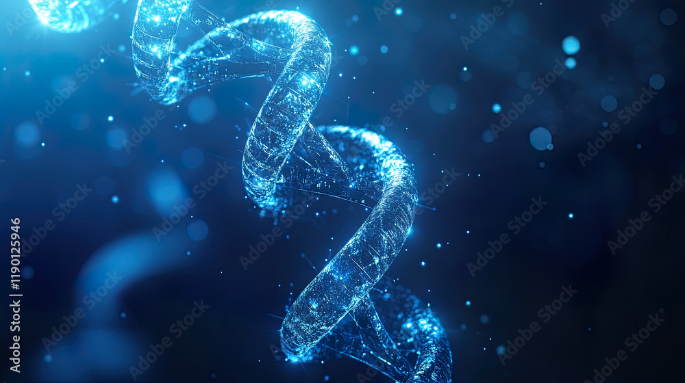 Biotechnology background blue human DNA structure molecule DNA. Medical, science and technology Biotechnology background blue human DNA structure molecule DNA. Medical, science and technology