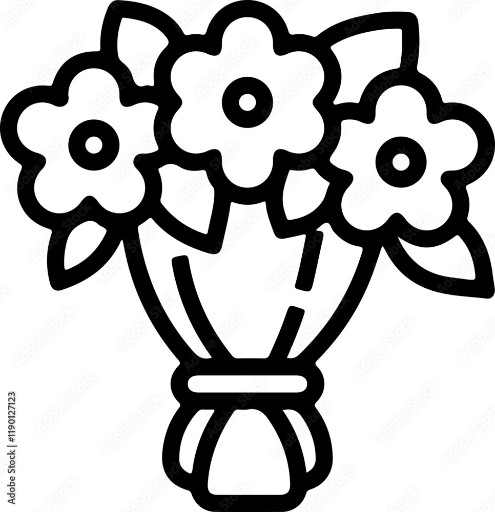 Fototapeta premium bouquet icon