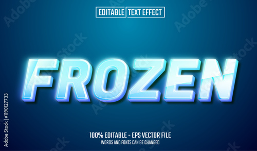 frozen editable text effect