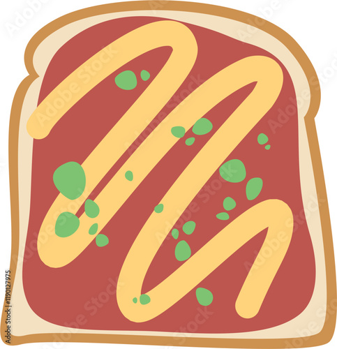 cheese ketchup toast