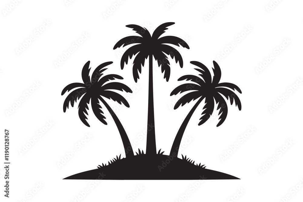 Obraz premium palm tree silhouette