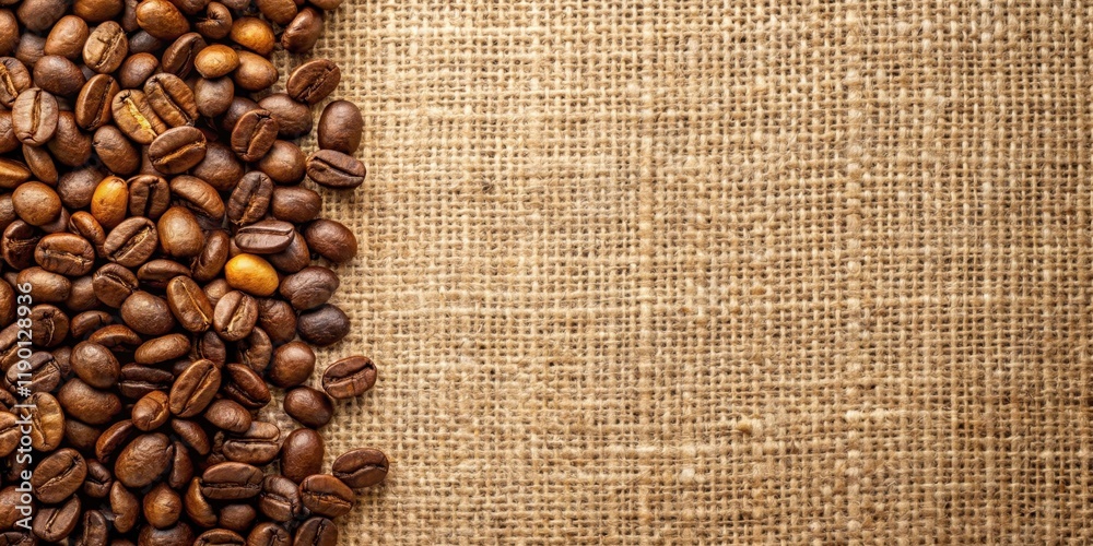 Coffee On Burlap Sack Background, earthy, coffee beans, earthy, coffee beans, heart shaped smoke, cozy Coffee On Burlap Sack Background, earthy, coffee beans, earthy, coffee beans, heart shaped smoke, cozy