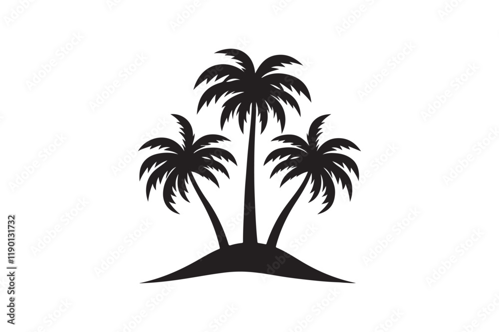 Obraz premium palm tree silhouette