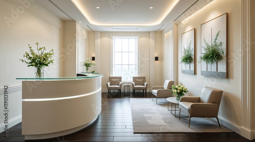 modern living room with furniture