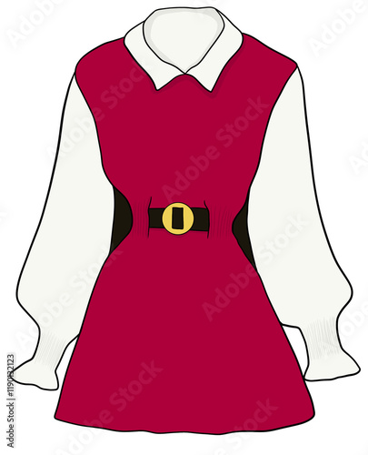 dress on a white background