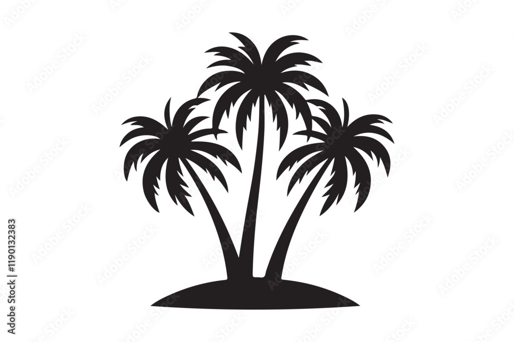 Obraz premium palm tree silhouette