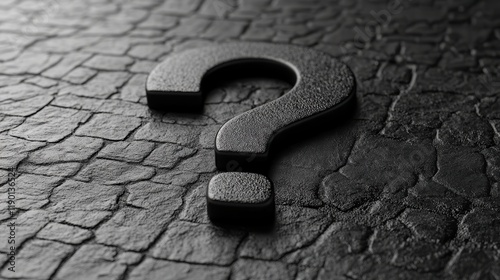 simple logo a question mark with a simple backgroun