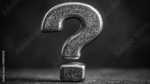 simple logo a question mark with a simple backgroun