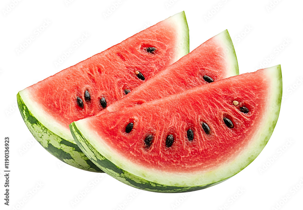 Watermelon slices png isolated on transparent background Watermelon slices png isolated on transparent background