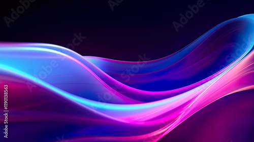 Abstract soft waves Beautiful Abstract 3D Background with Smooth Silky Shapes soft forms ..