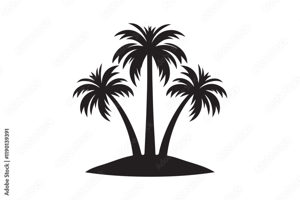 Obraz premium palm tree silhouette