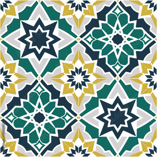 Artistic Symmetry in Middle Eastern Patterns.