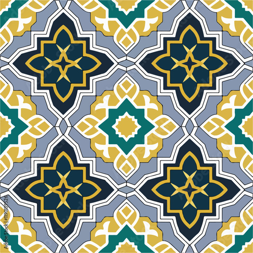 Artistic Symmetry in Middle Eastern Patterns.