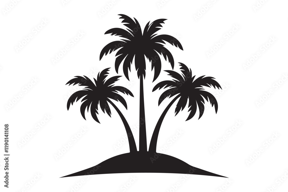 Obraz premium palm tree silhouette