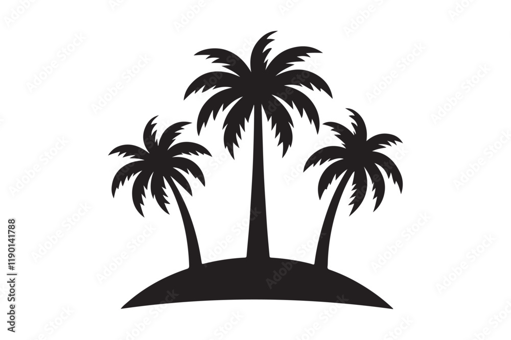 Obraz premium palm tree silhouette