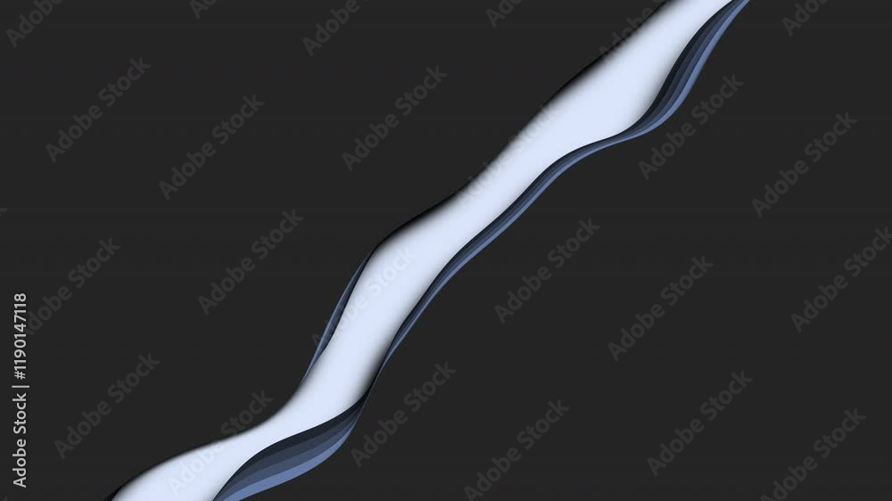 A folded paper, dividing it into white and blue halves, showcasing a subtle crease in the center