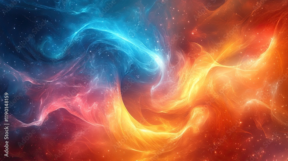 Geometric graphic background with artificial intelligence and turbulence flow for digital designs.