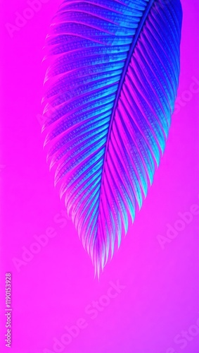 Pink heart-shaped feather illustration on a black background