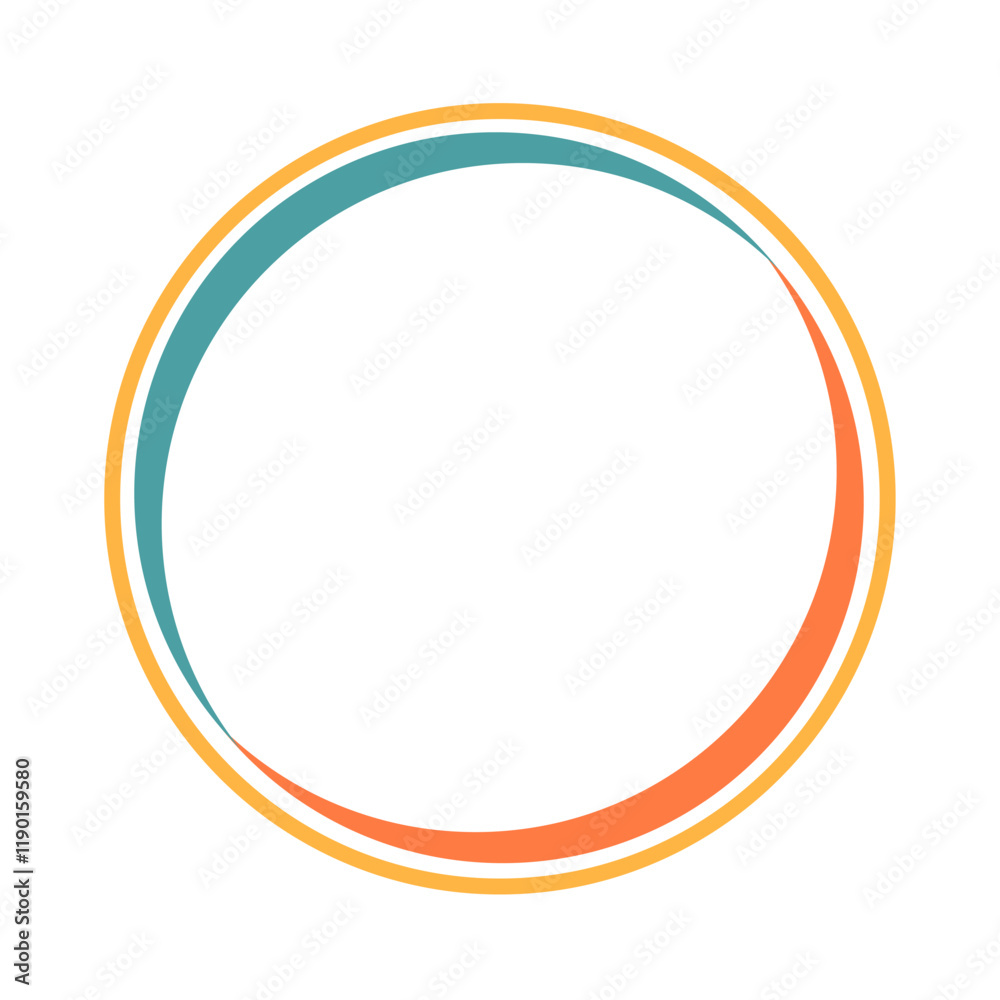 Round Logo Frame. Circular Logo Border Round Logo Frame. Circular Logo Border