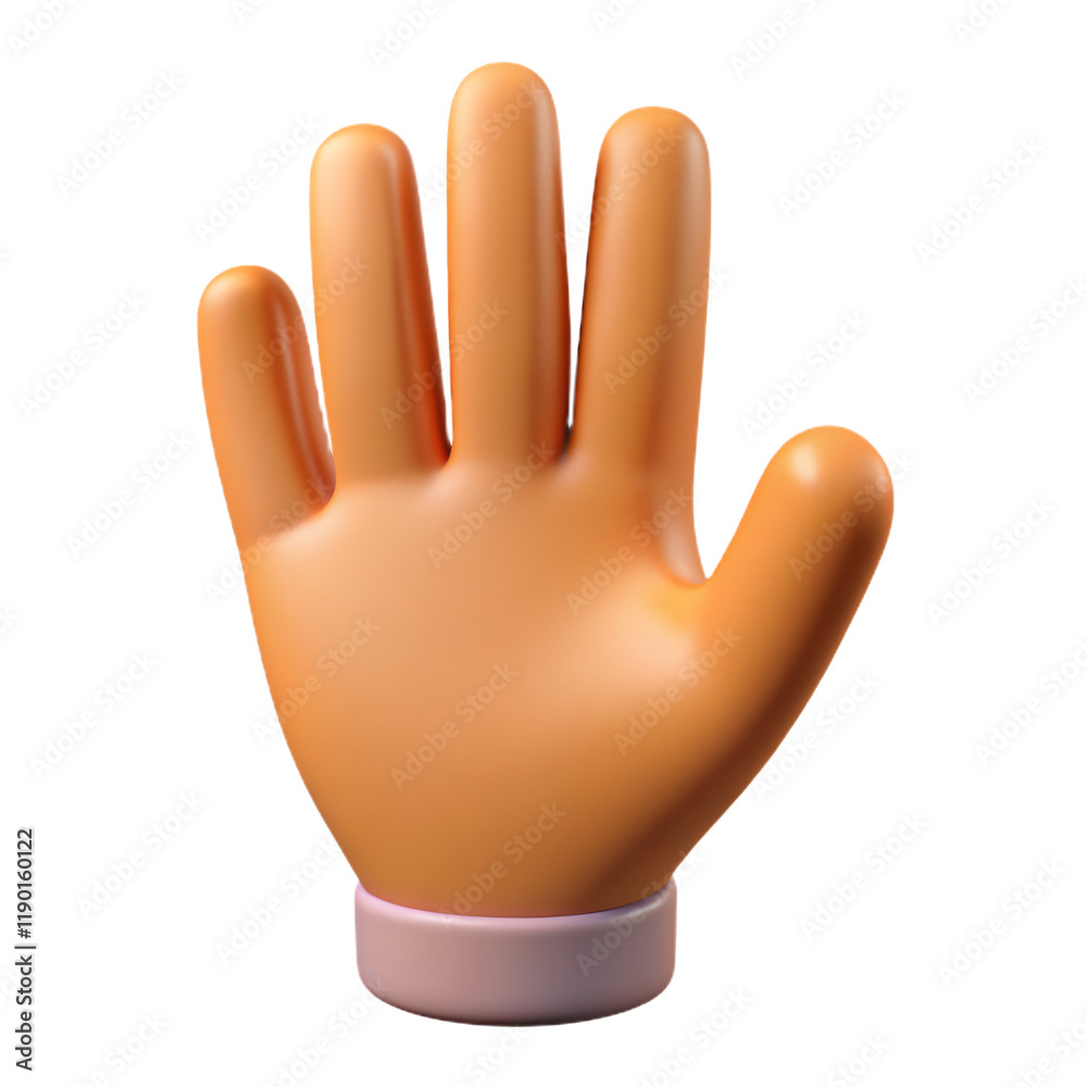 Obraz premium Realistic Hand Model Isolated on White Background for Design Use