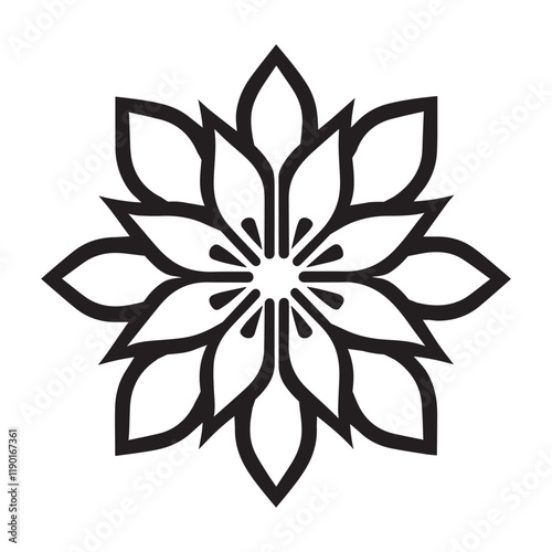 Sacred Geometry Pentagram illustration Vector, Geometry ClipArt Design, Pentagram Silhouette Symbol