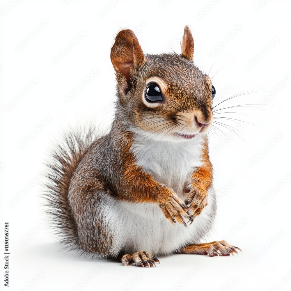 A squirrel is perched on the ground, using its paws to balance as it interacts with its surroundings. A squirrel is perched on the ground, using its paws to balance as it interacts with its surroundings.