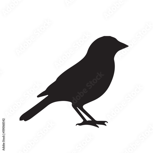 Bird vector silhouette. Print Quail  Silhouette. Vector; Quail Bird Flying Bird, Vector Illustration eps 10

