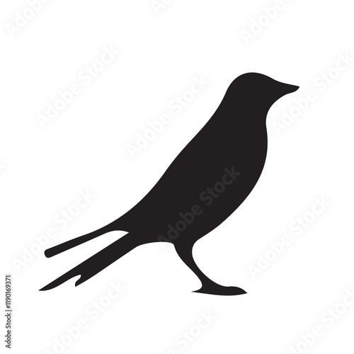 Bird vector silhouette. Print Quail  Silhouette. Vector; Quail Bird Flying Bird, Vector Illustration eps 10

