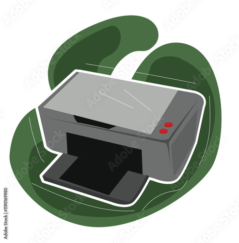 Printer icon.Office manager printer icon.