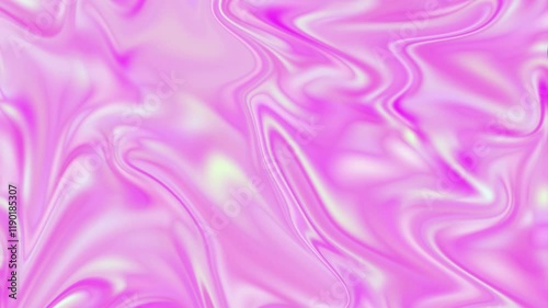 Holographic Effect Abstract Background with Waves. Pink Irridiscent Flowing Shape Motion Background Footage Video. Stylish 3D Abstract Animation Color Wavy Smooth Concept Multicolor Liquid Pattern photo