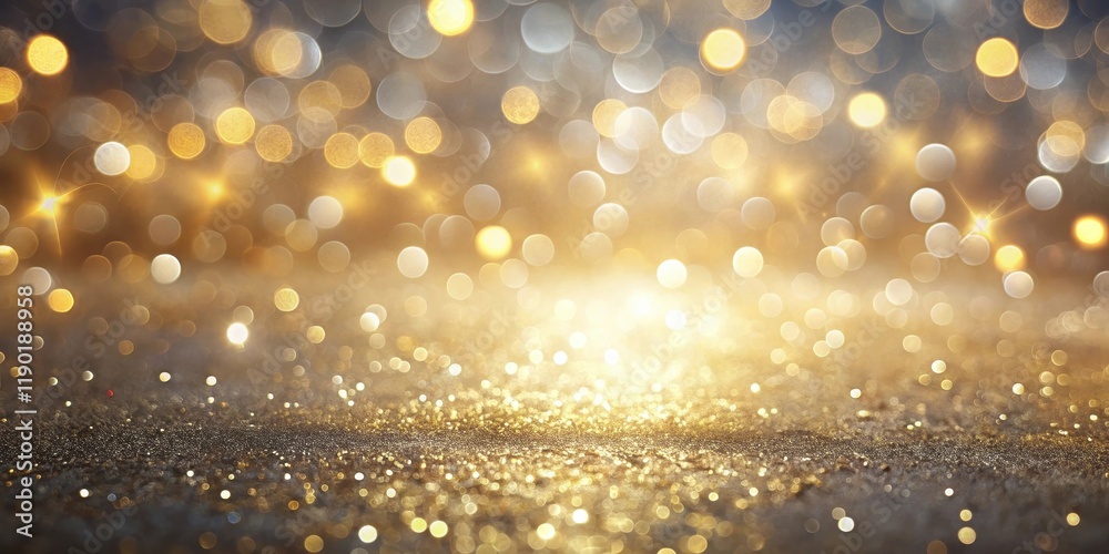 A shimmering gold and gray bokeh background, perfect for elegant designs and festive celebrations, featuring a sparkling glitter texture and a radiant glow. A shimmering gold and gray bokeh background, perfect for elegant designs and festive celebrations, featuring a sparkling glitter texture and a radiant glow.