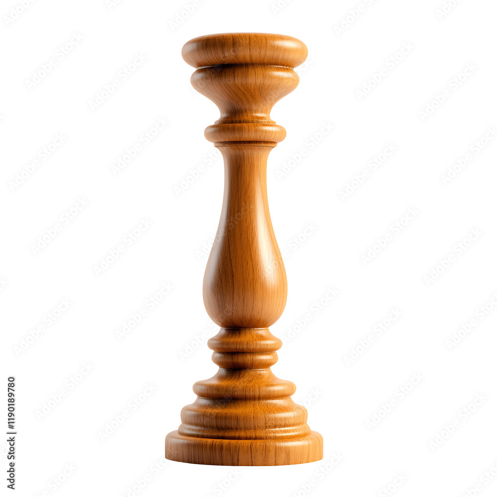 Elegant wooden candle holder, beautifully designed, isolated on white background. Elegant wooden candle holder, beautifully designed, isolated on white background.