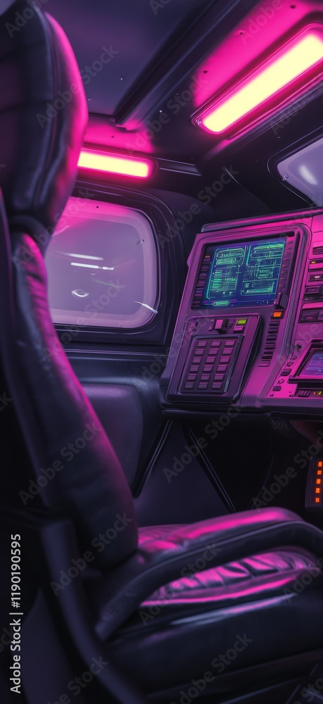 Control room, abstract ne modern interior, copy space. Control room, abstract ne modern interior, copy space.