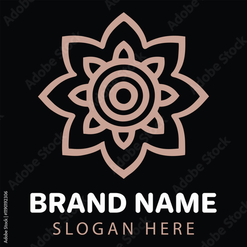 Sacred Geometry Metatron's Cube Logo Vector illustration, Geometry ClipArt Design, Metatron's Cube Logo Concept
