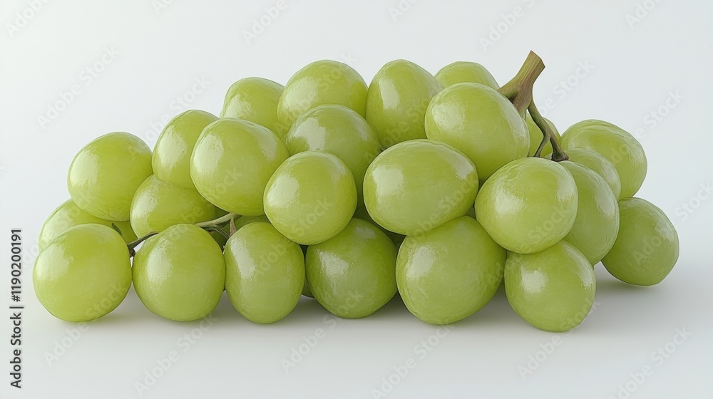 Fresh Green Grapes on a Light Background for Healthy Eating Fresh Green Grapes on a Light Background for Healthy Eating