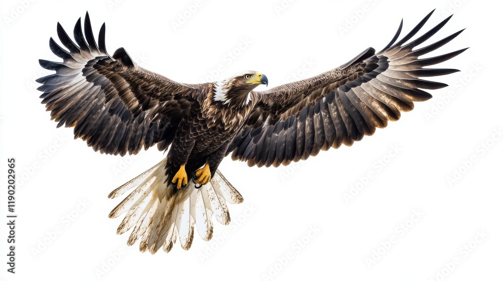 Eagle Soaring High with Wings Spread Wide Eagle Soaring High with Wings Spread Wide