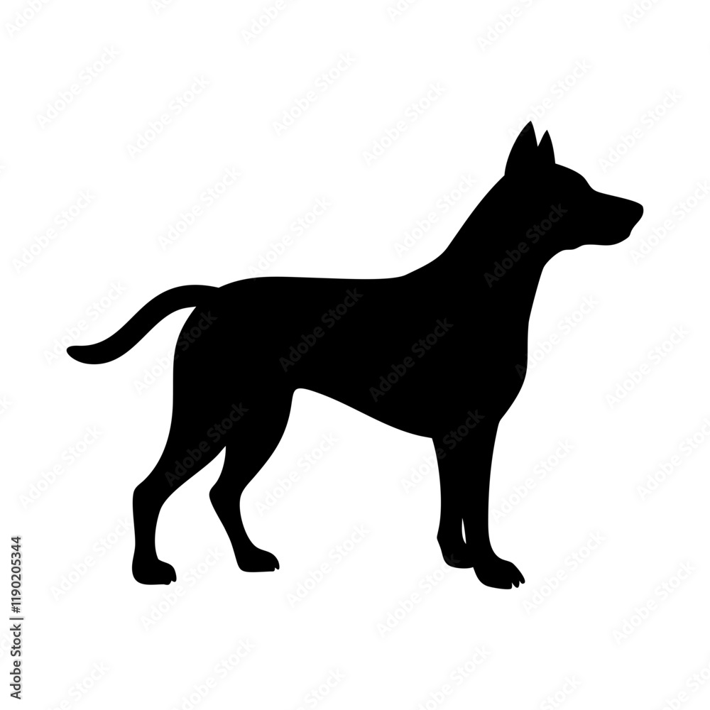 Obraz premium Dog silhouette