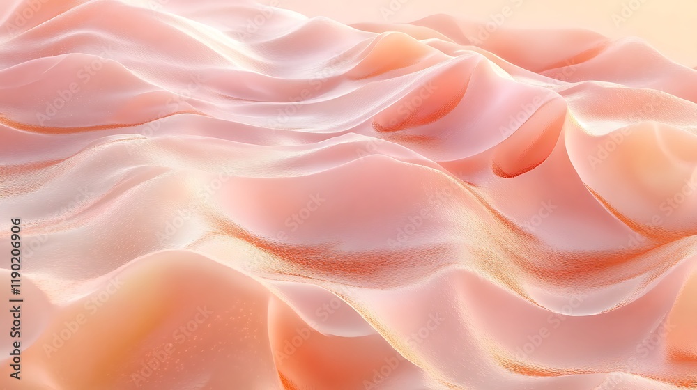 Fototapeta premium Abstract Pink Peach Wave Texture Background