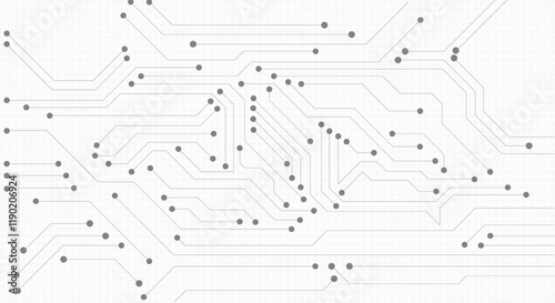 Circuit board chipset Abstract technology background with technological elements.